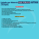 AFFAN Fase Pública - Listado por Materia⭕️ - Edición Leyit🦊