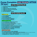AFFAN Fase Privada - Curso Completo - Edición Wolf (Con espiral, Personalizadas y Letra Grande)