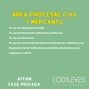 AFFAN Fase Privada - Listado por materia - Edición Leyit (Pegadas, No Personalizadas y Letra Estándar)