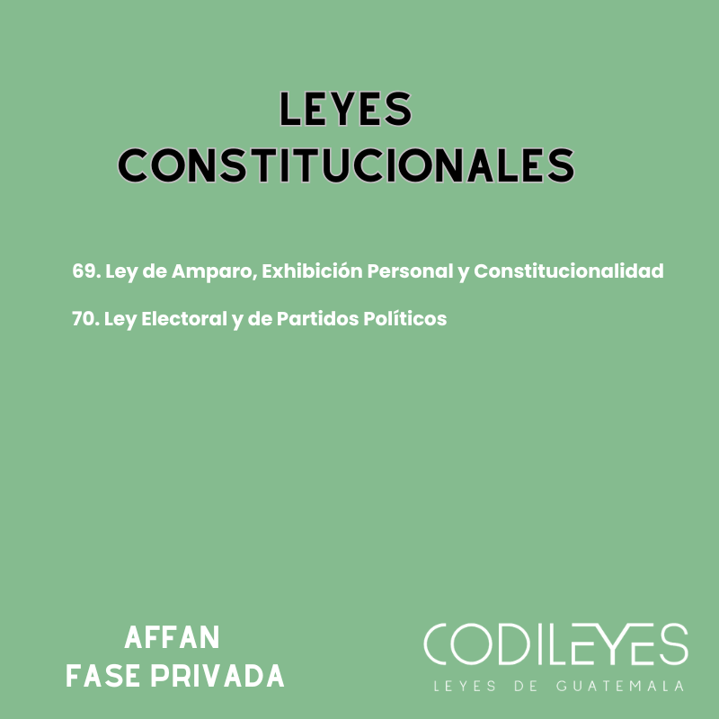 AFFAN Fase Privada - Listado por materia - Edición Leyit (Pegadas, No Personalizadas y Letra Estándar)