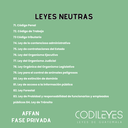 AFFAN Fase Privada - Listado por materia - Edición Leyit (Pegadas, No Personalizadas y Letra Estándar)