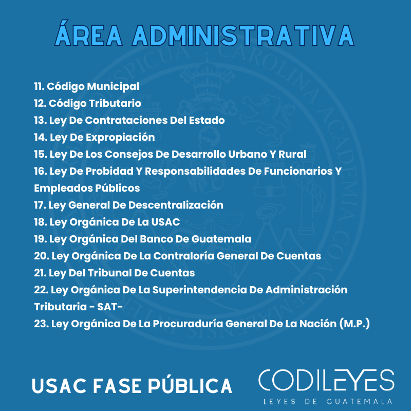 Fase Pública USAC - Edición Wolf (Con Espiral, Personalizadas y Letra Grande) 
