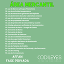 AFFAN Fase Privada - Listado por materia - Edición Wolf (Con espiral, Personalizadas y Letra Grande)