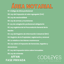 AFFAN Fase Privada - Listado por materia - Edición Wolf (Con espiral, Personalizadas y Letra Grande)