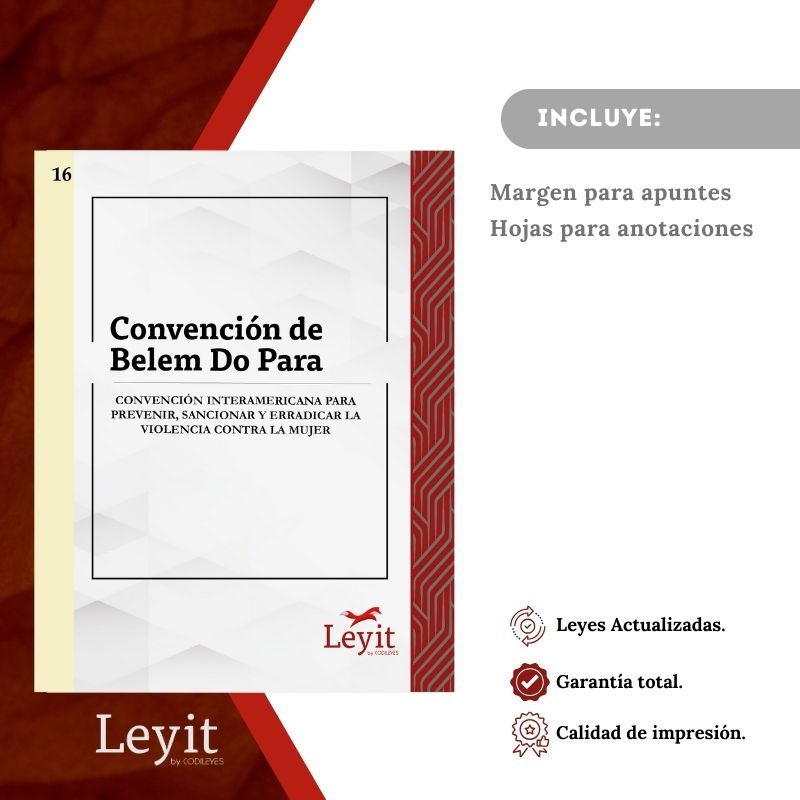 Conv-16 Convención De Belem Do Para - Convención Interamericana Para Prevenir, Sancionar Y Erradicar La Violencia Contra La Mujer
