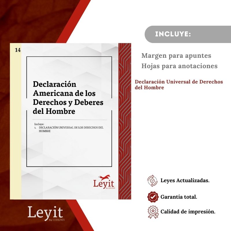 Conv-14 Declaración Americana De Los Derechos Y Deberes Del Hombre