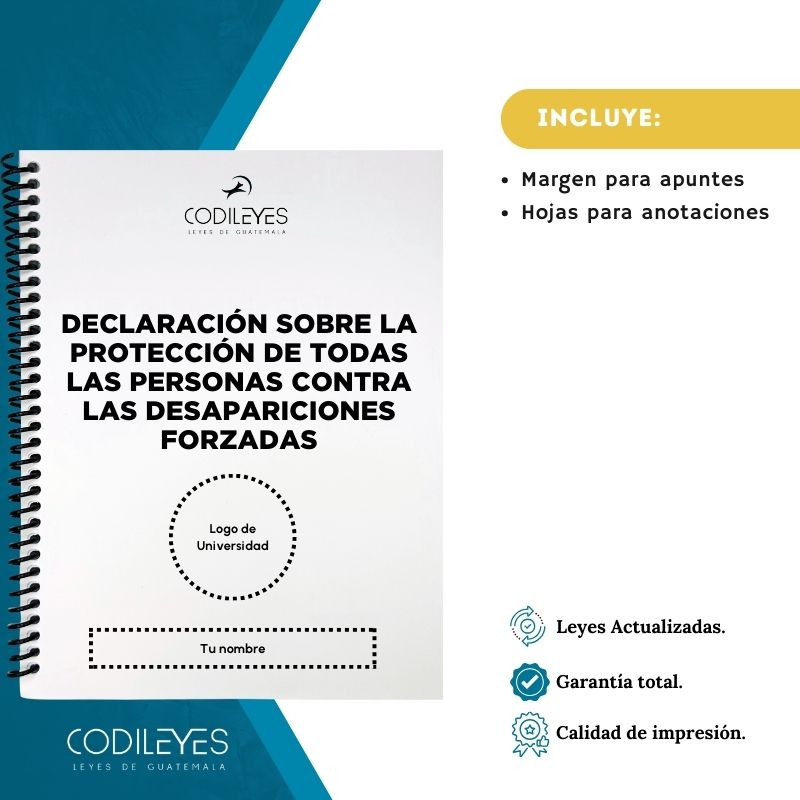 Conv-13 Declaración Sobre La Protección De Todas Las Personas Contra Las Desapariciones Forzadas
