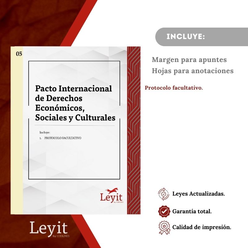 Conv-05 Pacto Internacional De Derechos Económicos, Sociales Y Culturales + Protocolo Facultativo