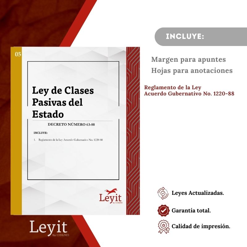 Labo-05 Ley De Clases Pasivas Civiles Del Estado 