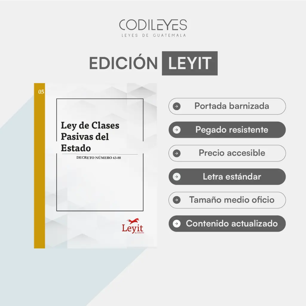 Labo-05 Ley De Clases Pasivas Civiles Del Estado 