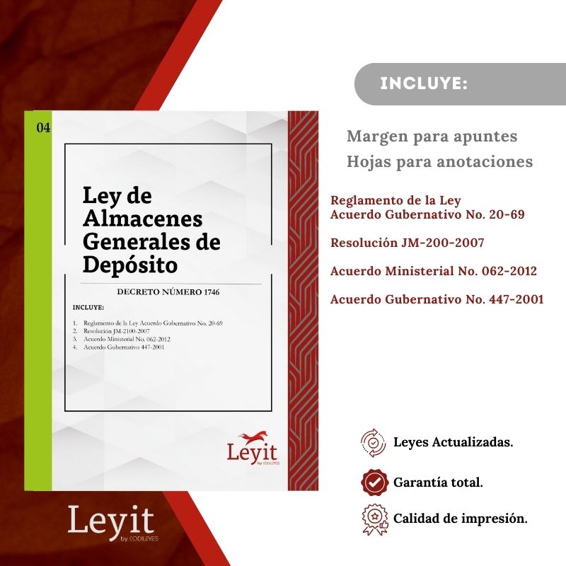 Merc-04 Ley De Almacenes Generales De Depósito