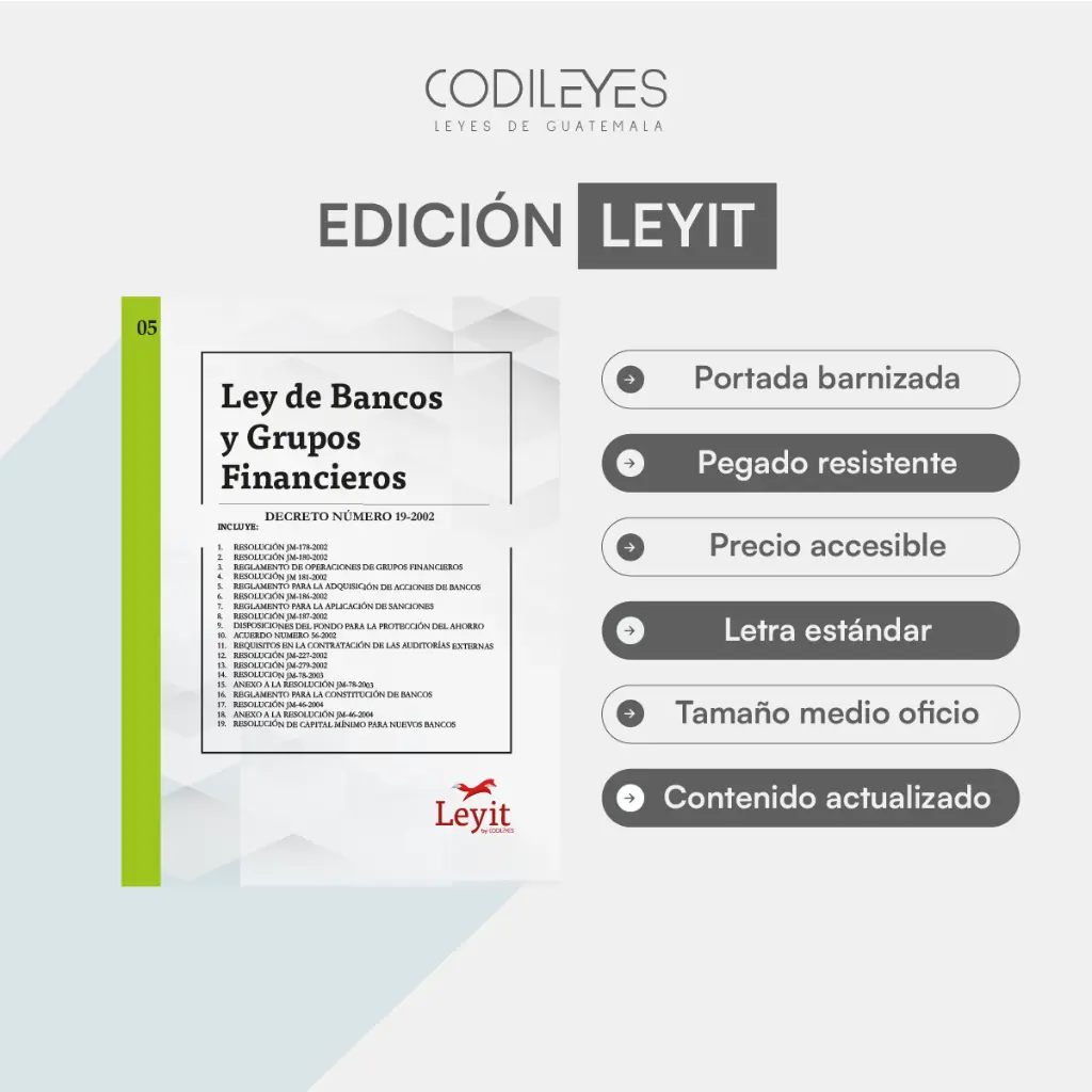 [LYI-MERC-05] Merc-05 Ley De Bancos Y Grupos Financieros (Pegada, Sin Personalizar, Sin Nombre, Sin Logo)