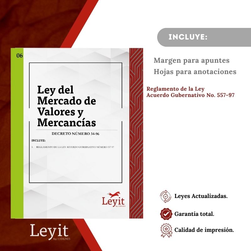 Merc-06 Ley Del Mercado De Valores Y Mercancías