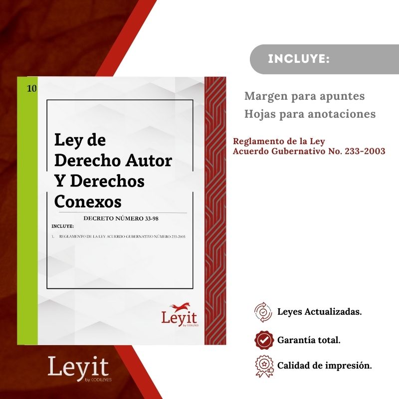 Merc-10 Ley Derecho De Autor Y Derechos Conexos 