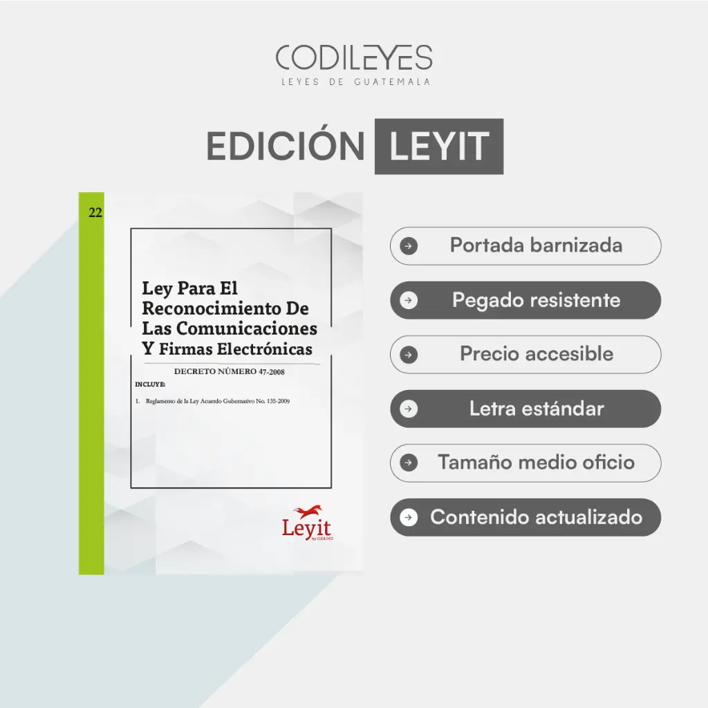 Merc-22 Ley Para El Reconocimiento De Comunicaciones Y Firmas Electrónicas