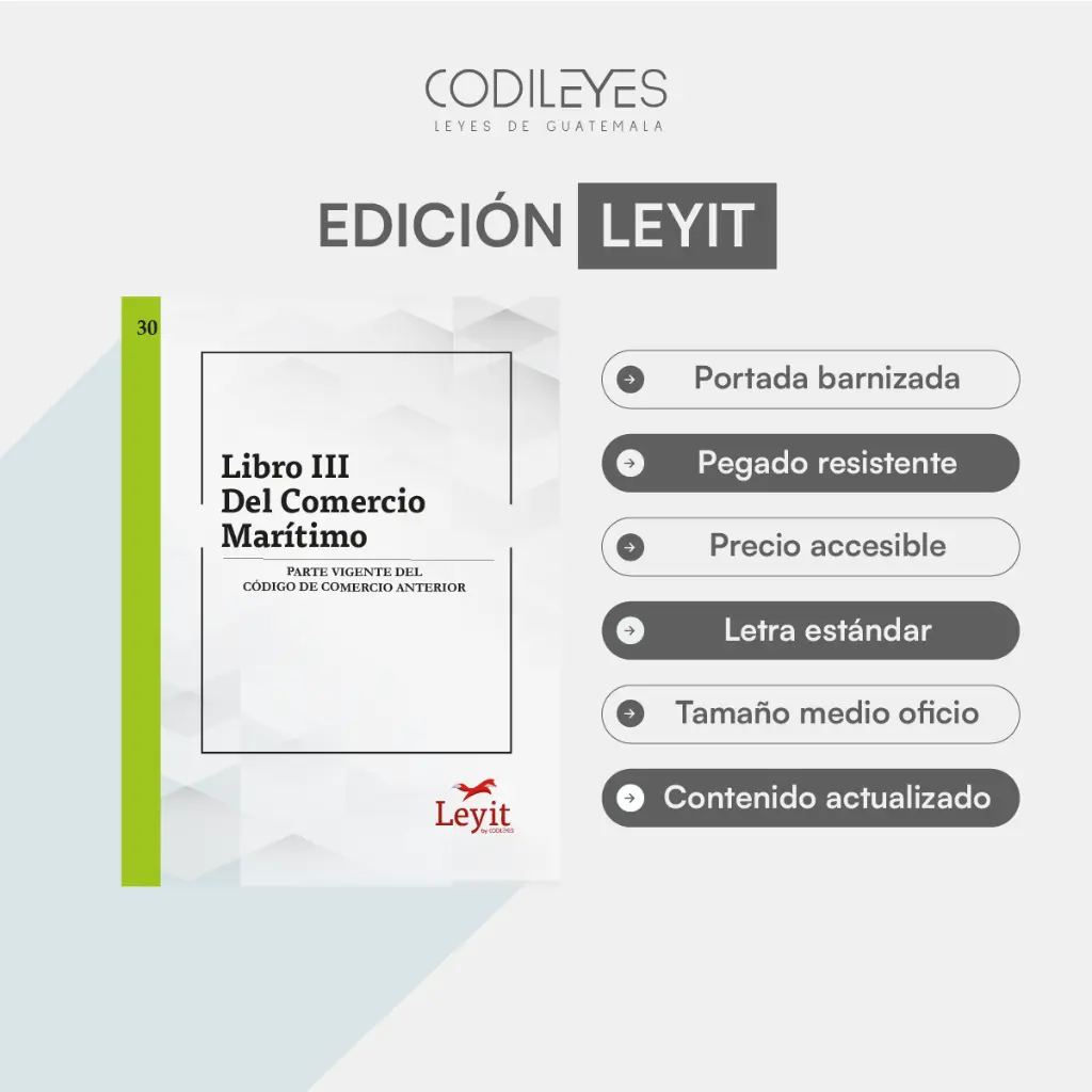 Merc-30 Libro III Del Comercio Marítimo - Parte Vigente Del Código De Comercio Anterior