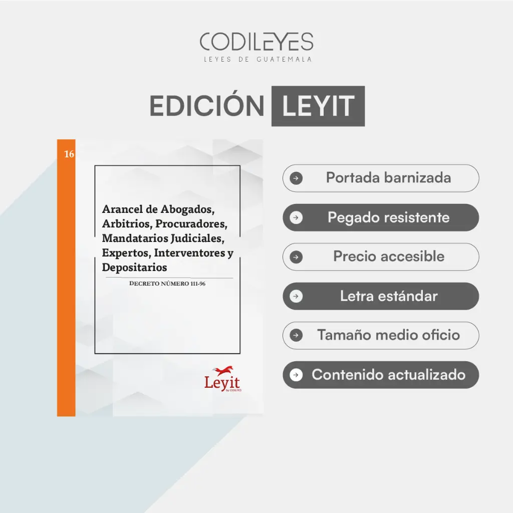 Not-16 Arancel De Abogados, Árbitros, Procuradores. Mandatarios Judiciales, Expertos, Interventores Y Depositarios 
