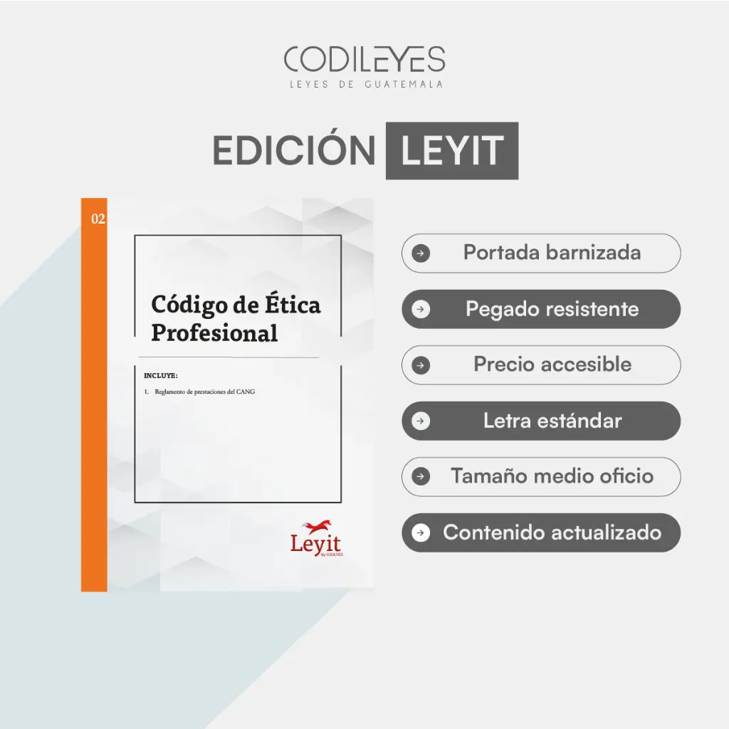 [LYI-NOT-02] Not-02 Código De Ética Profesional  (Pegada, Sin Personalizar, Sin Nombre, Sin Logo)