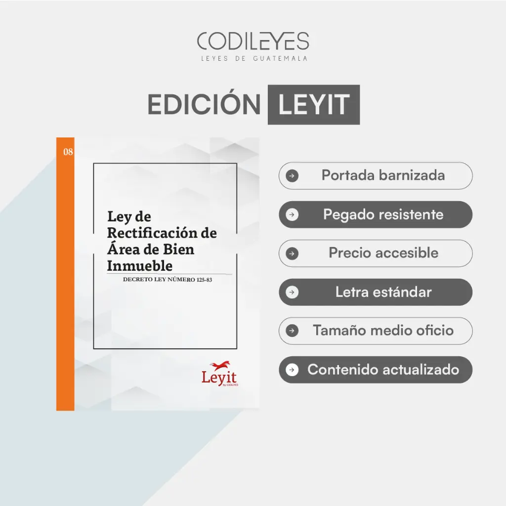 Not-08 Decreto Ley 125-83 Ley De Rectificación De Área De Bien Inmueble