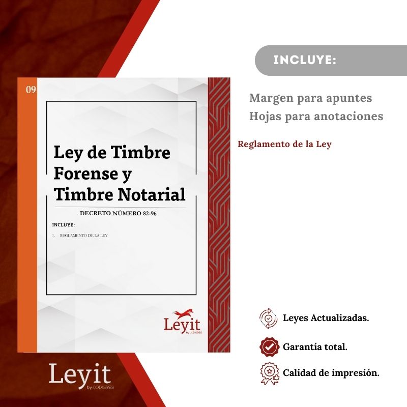 Not-09 Ley De Timbre Forense Y Timbre Notarial