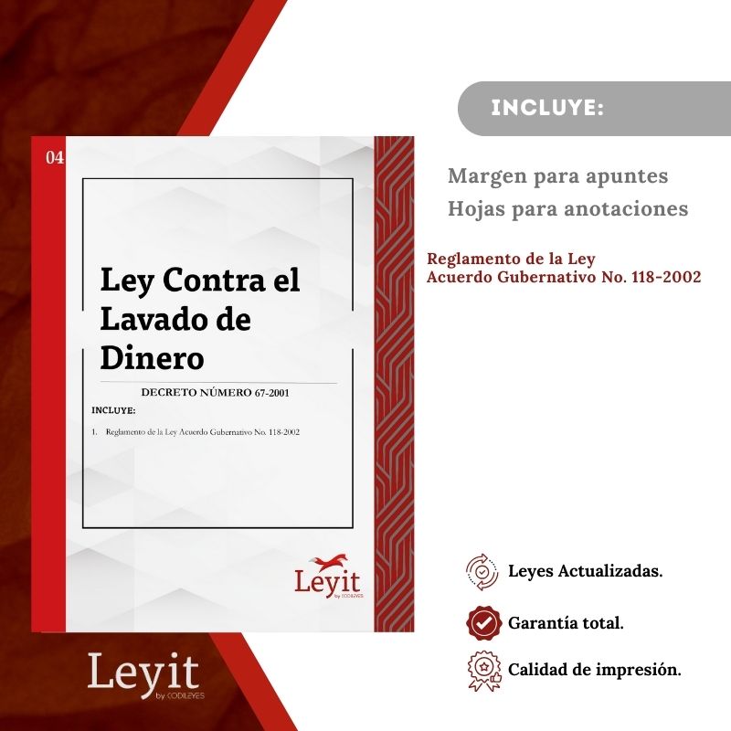 Pen-04 Ley Contra El Lavado De Dinero U Otros Activos