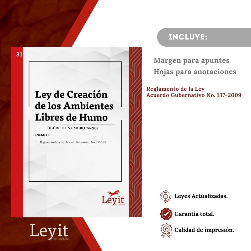 Pen-31 Ley De Creación De Los Ambientes Libres De Humo