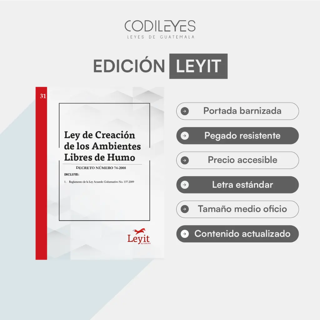 Pen-31 Ley De Creación De Los Ambientes Libres De Humo