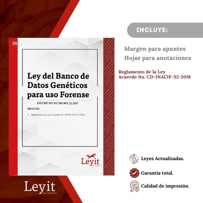 Pen-38 Ley Del Banco De Datos Genéticos Para Uso Forense