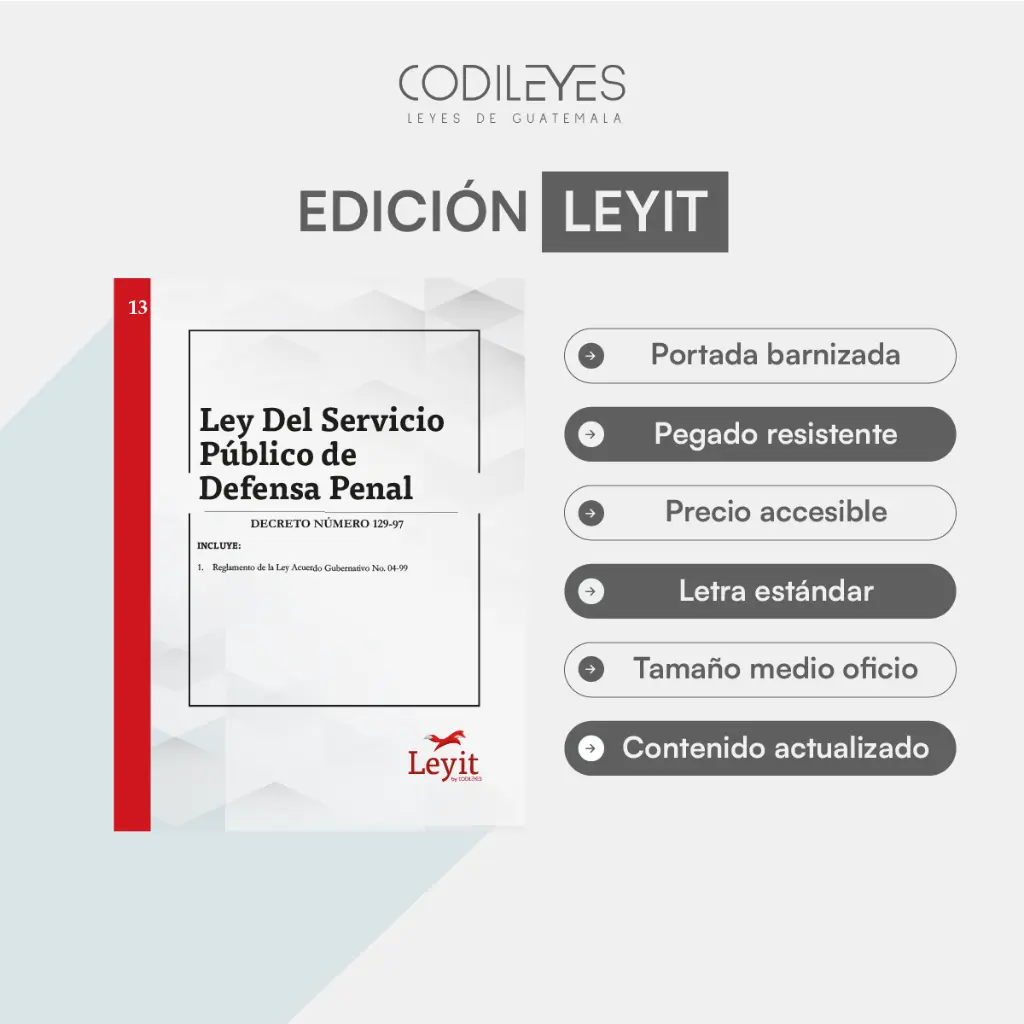 Pen-13 Ley Del Servicio Público De Defensa Penal 