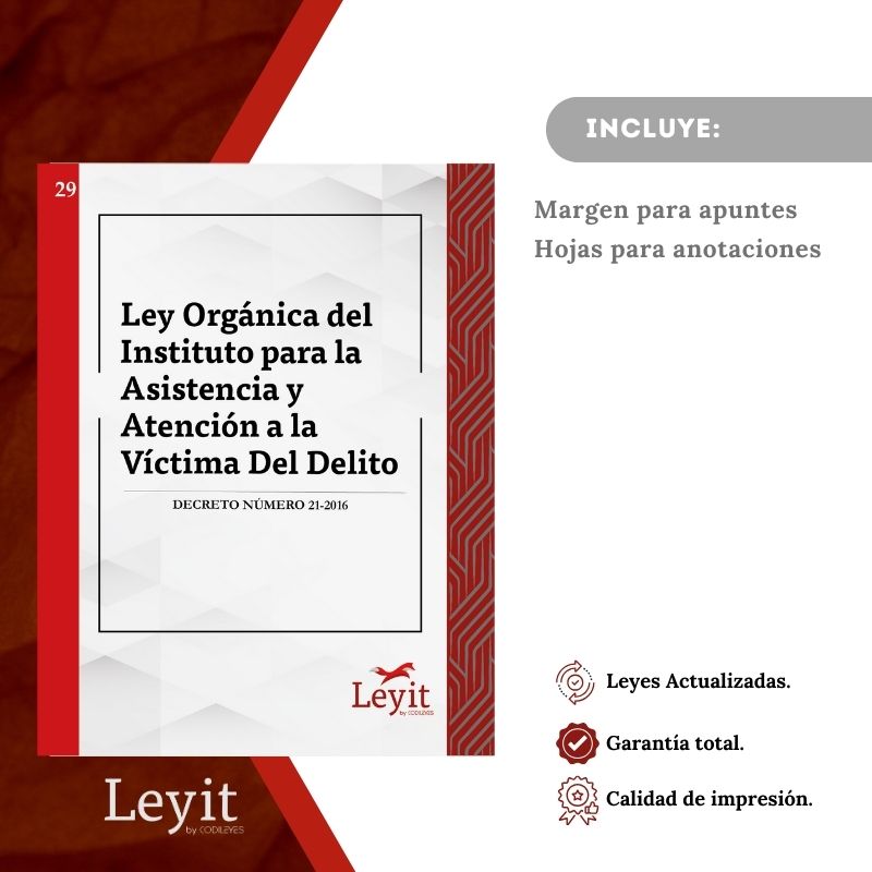 Pen-29 Ley Orgánica Del Instituto Para La Asistencia Y Atención A La Víctima Del Delito
