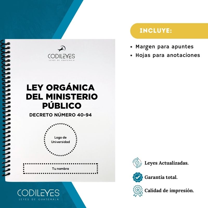 Pen-16 Ley Orgánica Del Ministerio Público -MP-