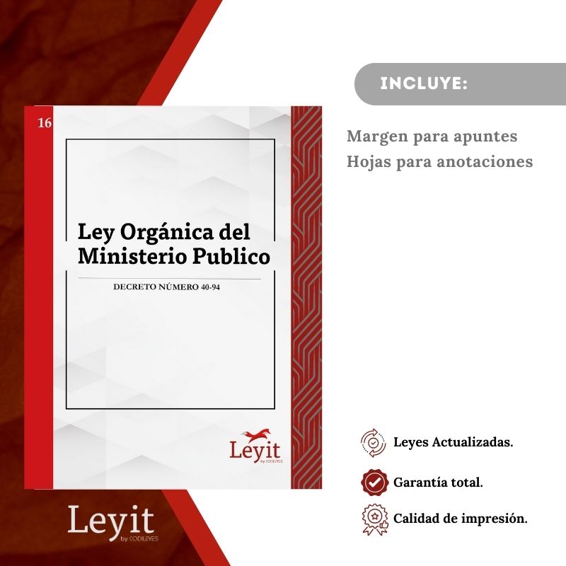 Pen-16 Ley Orgánica Del Ministerio Público -MP-