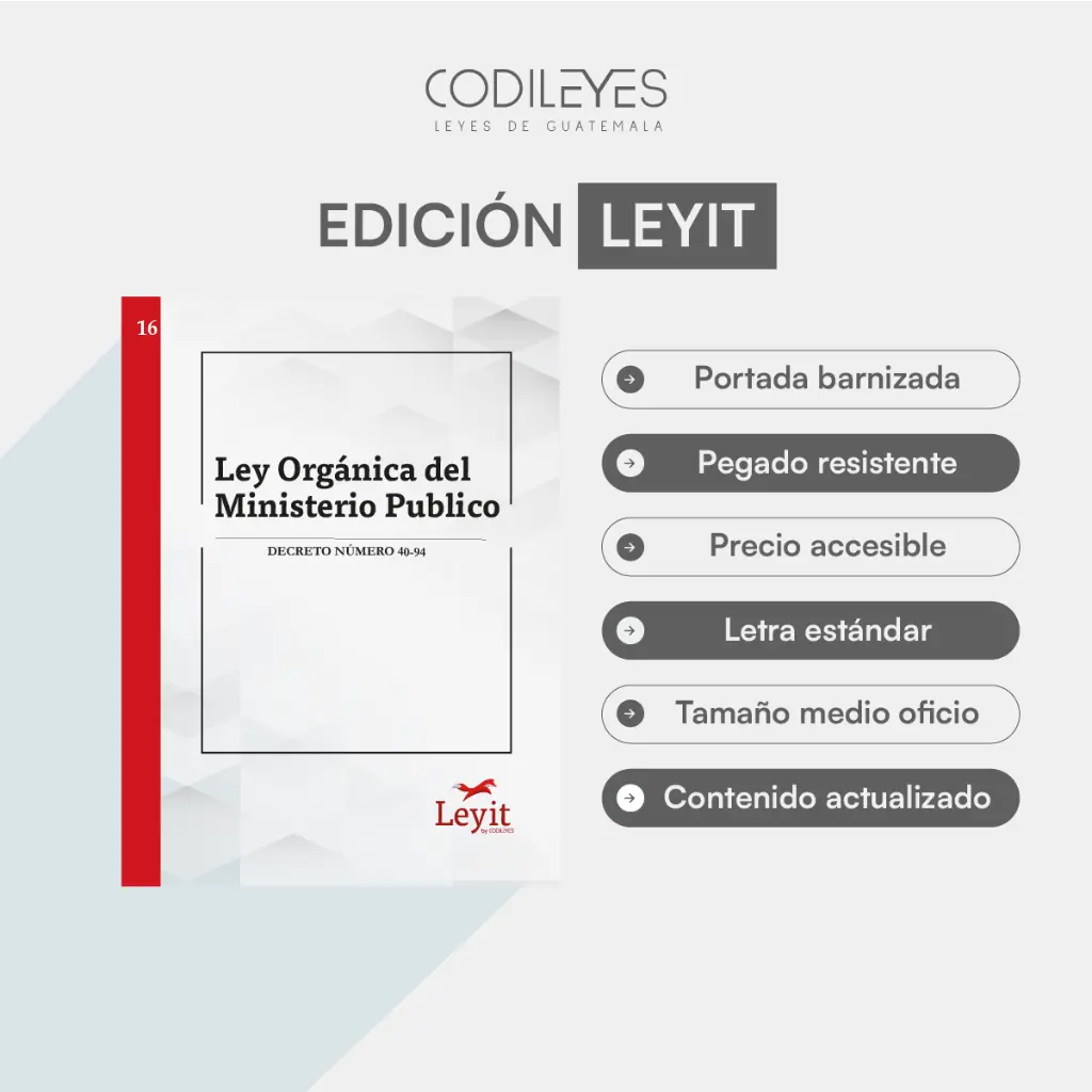 Pen-16 Ley Orgánica Del Ministerio Público -MP-