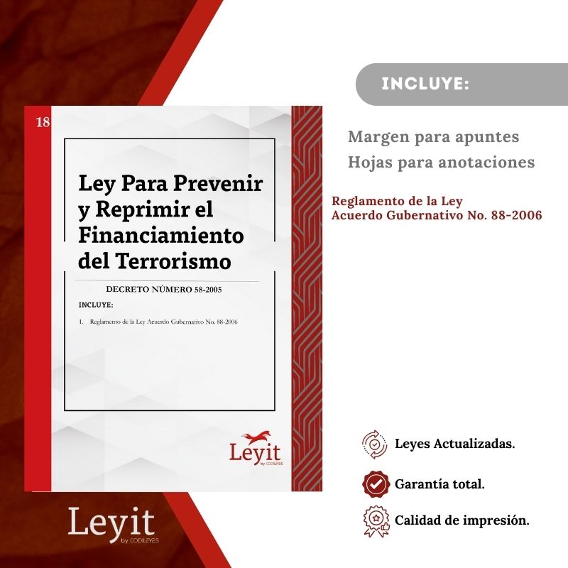 Pen-18 Ley Para Prevenir Y Reprimir El Financiamiento Del Terrorismo 