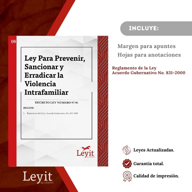 Pen-08 Ley Para Prevenir, Sancionar Y Erradicar La Violencia Intrafamiliar 