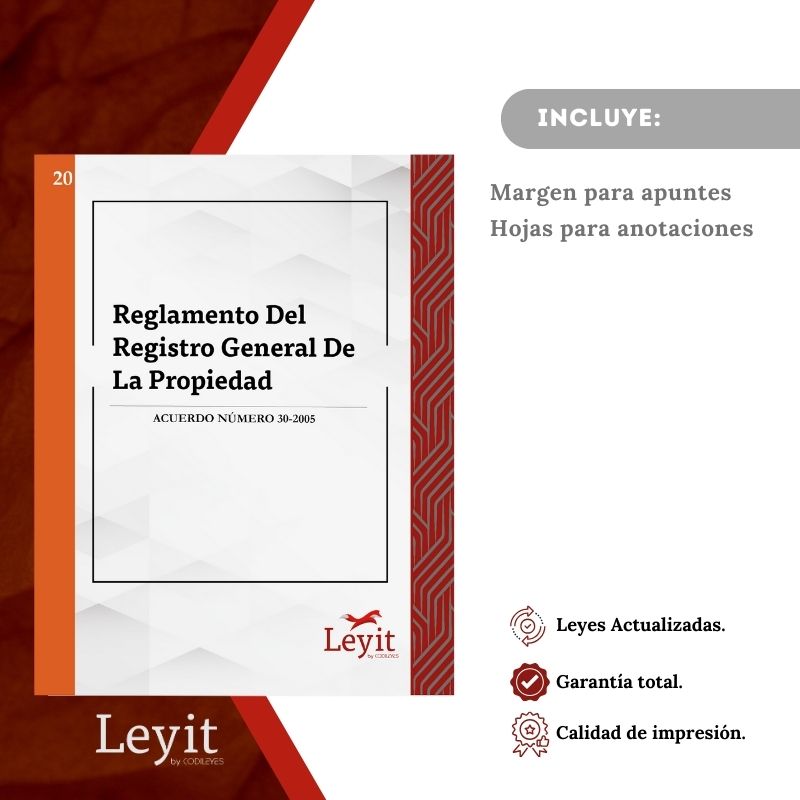 Not-20 Reglamento Del Registro De La Propiedad