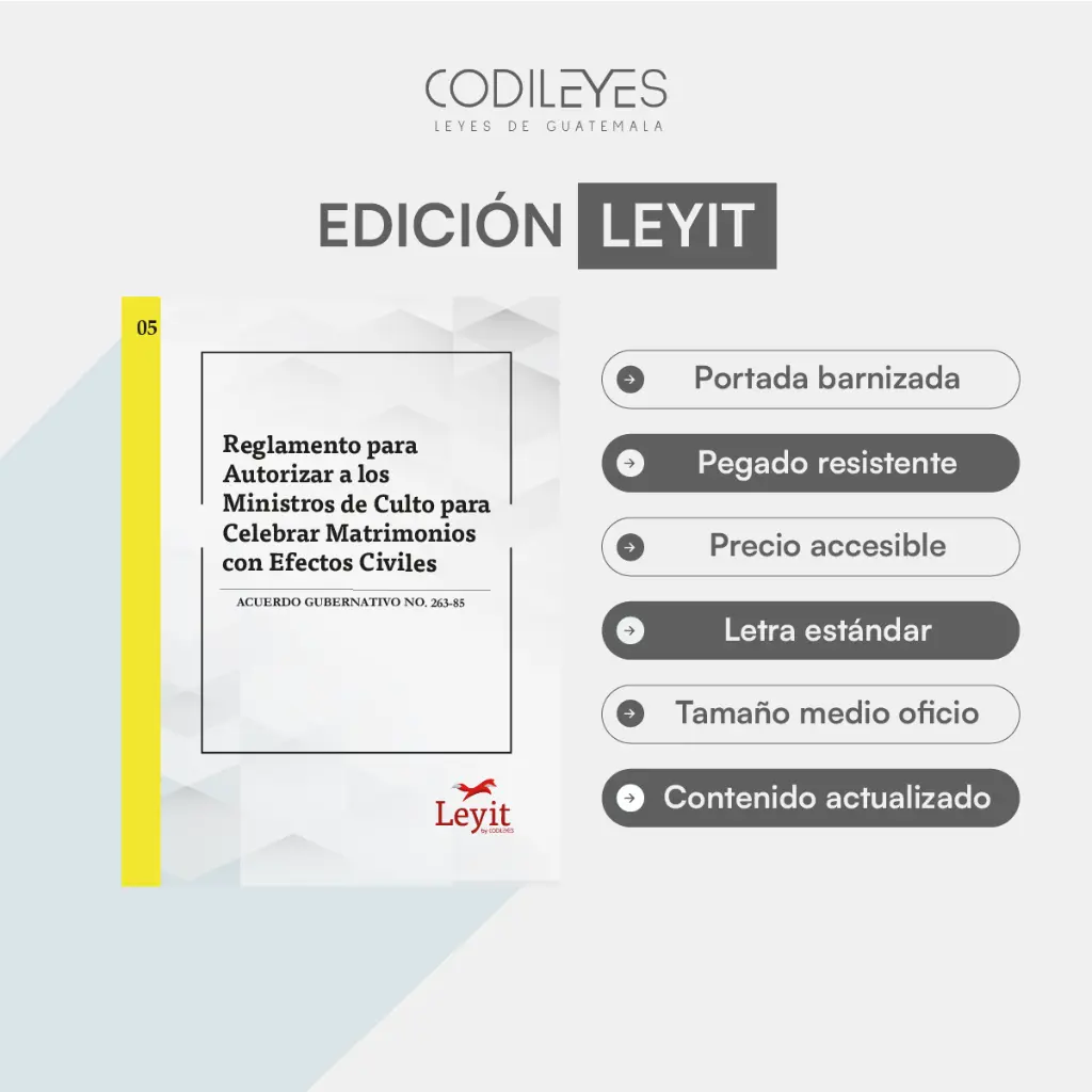 Civ-05 Reglamento Para Autorizar A Los Ministros De Los Cultos Debidamente Registrados Para Celebrar Matrimonio Con Efectos Civiles