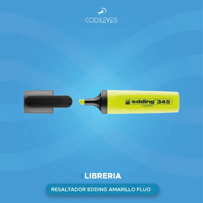 [RES-EDD-07553-AMARILLO] Resaltador Edding (10) (Amarillo Fluo Edding)