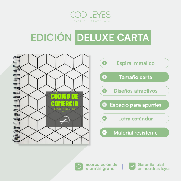 [DLXC-MERC-01-01] Código De Comercio De Guatemala (Deluxe Carta)  (Portada # 1)