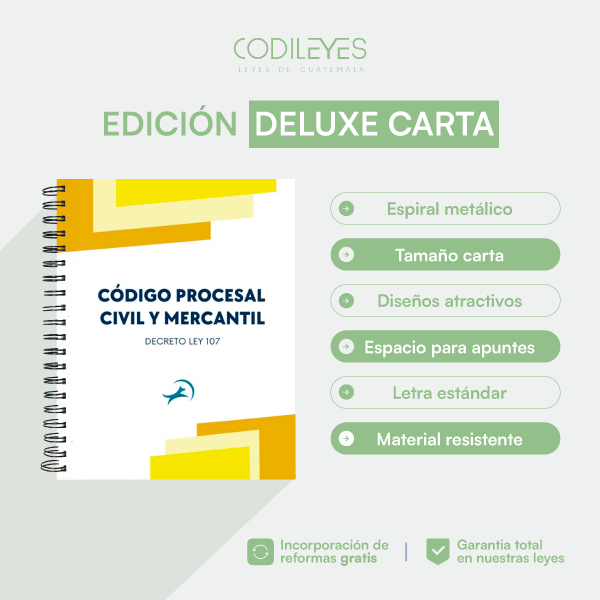 Código Procesal Civil y Mercantil (Deluxe Carta)