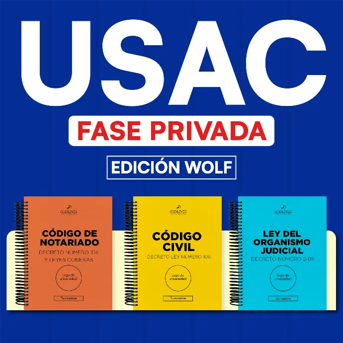USAC - Paquete de 34 Leyes Fase Privada (Wolf🐺) 