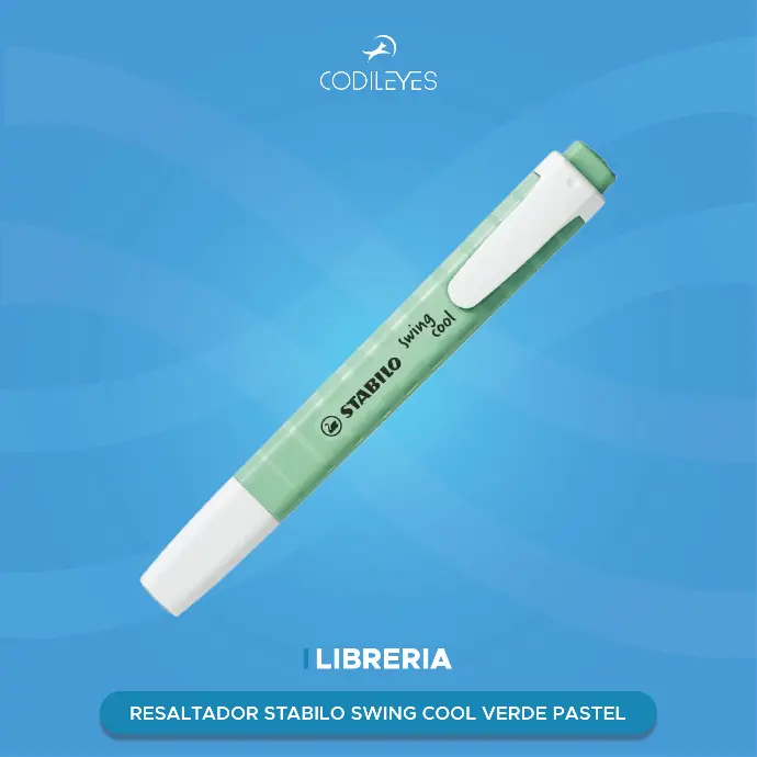 [RES-ST-SWCP-275/116-8] Resaltador Pastel - Stabilo Boss Swing Cool (10) (Verde Pastel SC)