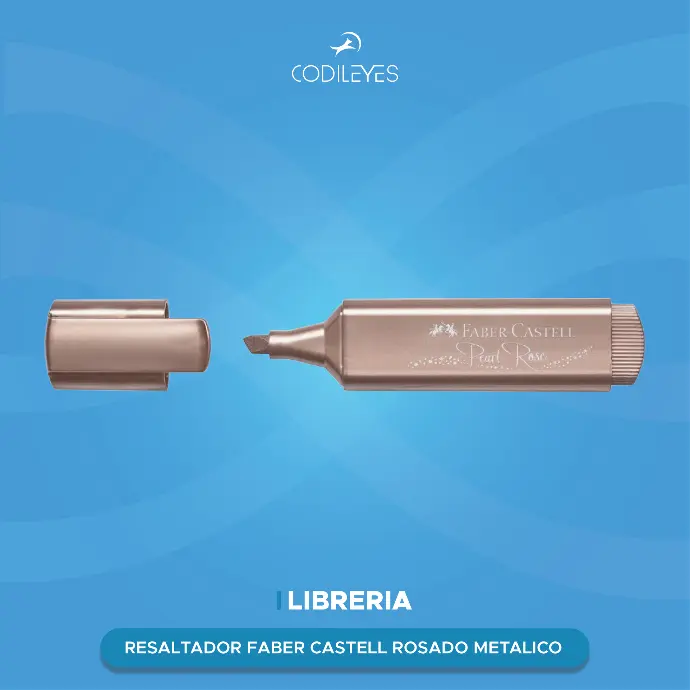 [RES-FCM-17168-ROSADO] Resaltador Faber Castell - Metálico (10) (Rosado Metálico FC)