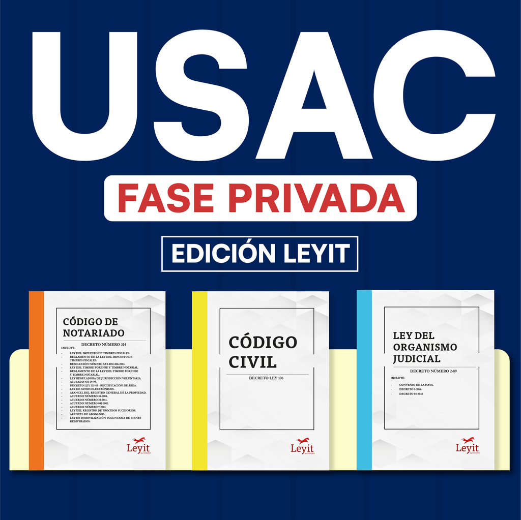 USAC - Paquete de 34 Leyes Fase Privada (Leyit🦊)