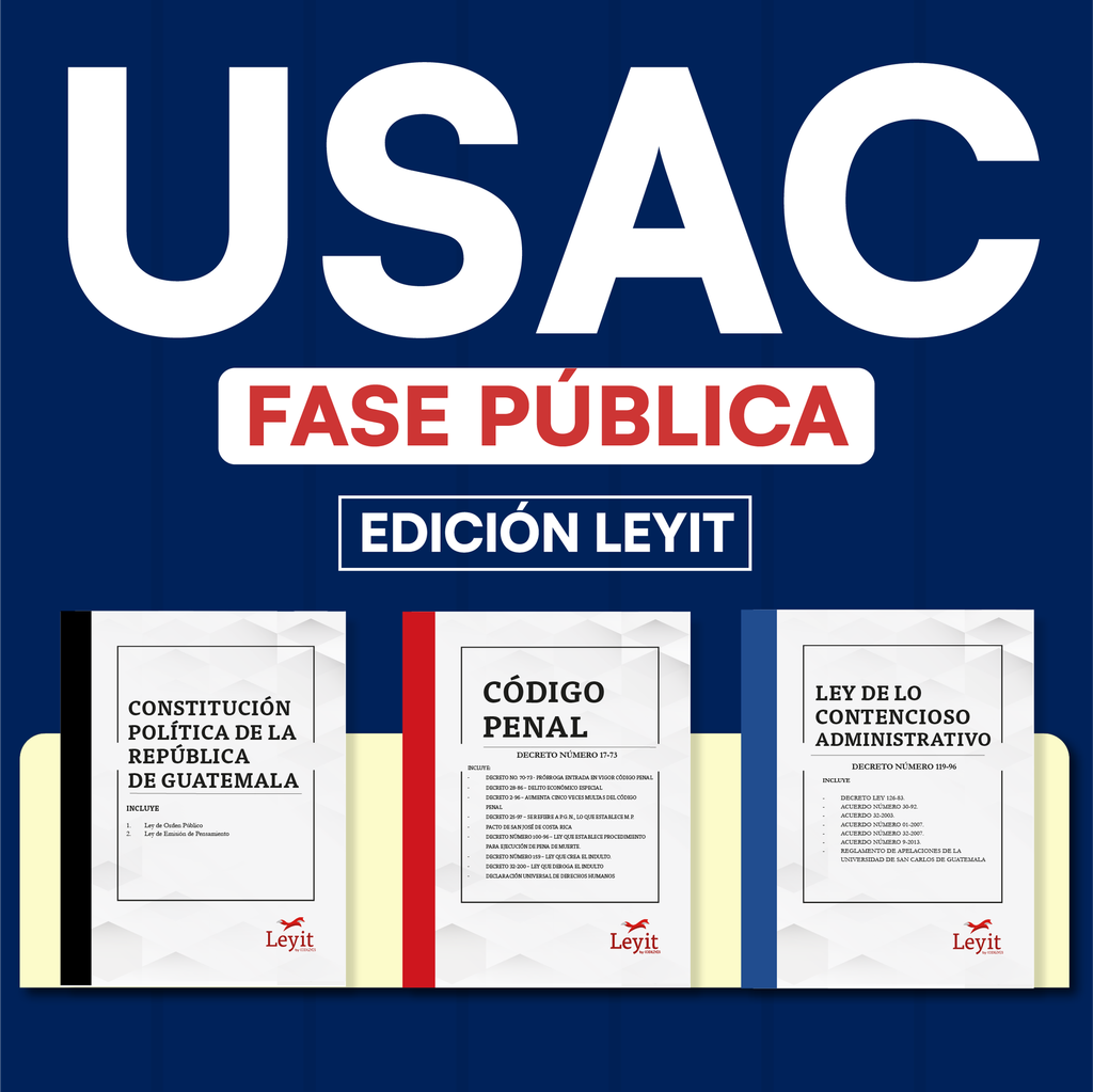 USAC - Paquete de 45 Leyes Fase Pública (Leyit🦊)