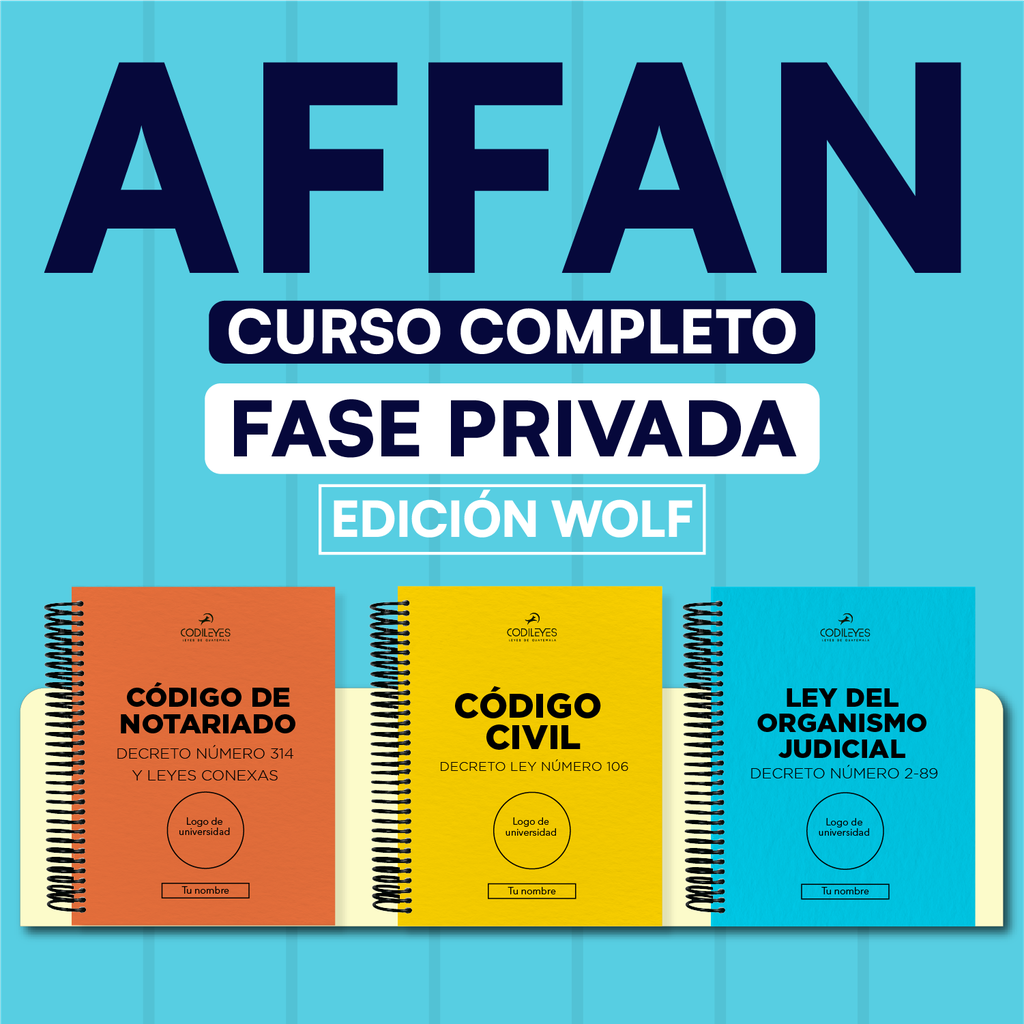 AFFAN - Paquete de 34 Leyes Fase Privada - Curso Completo (Wolf🐺)