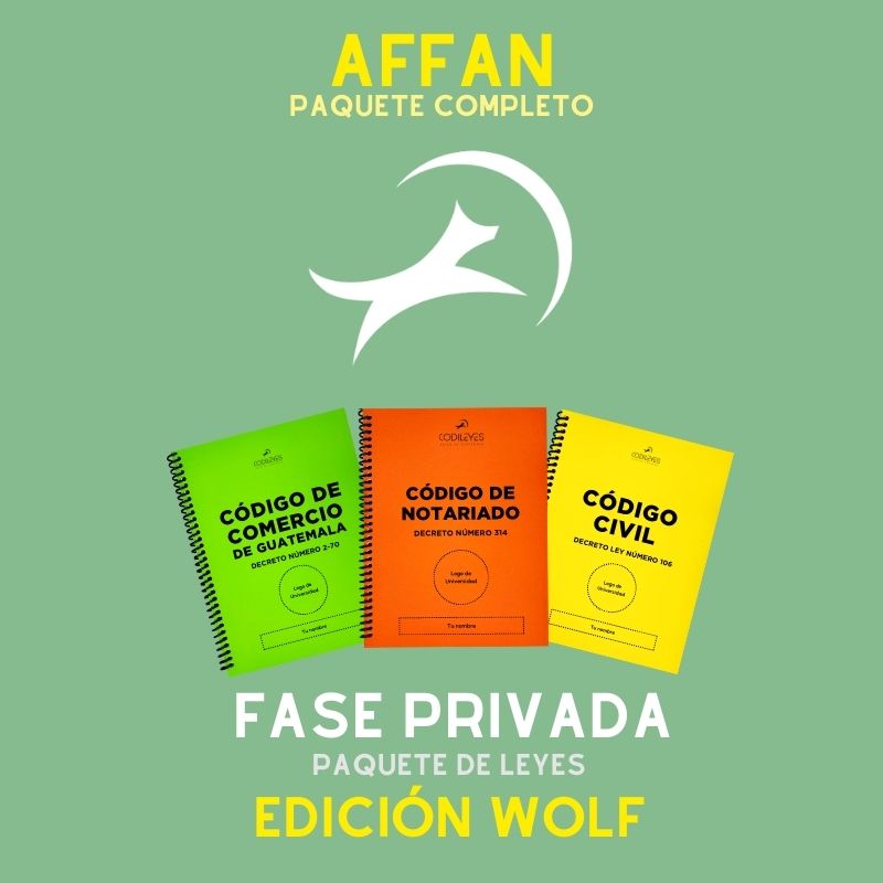 AFFAN Fase Privada - Listado por materia⭕️ - Edición Wolf🐺 
