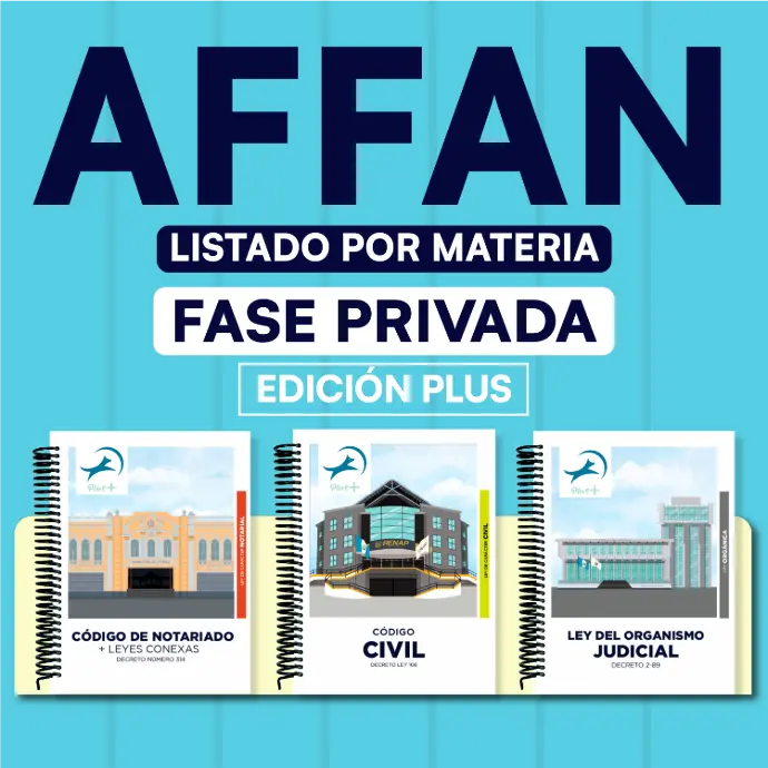 AFFAN - Paquete de 81 Leyes Fase Privada - Listado por materia⭕️ (Plus➕)