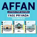 AFFAN Fase Privada - Listado por materia⭕️ - Edición Plus➕- 82 Leyes