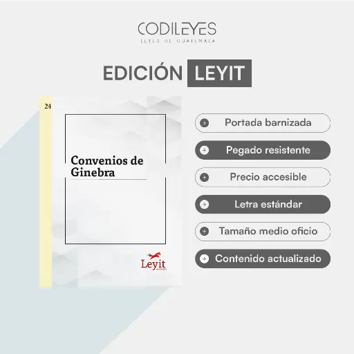 [LYI-CONV-24] Conv-24 Convenios de Ginebra (Pegada, Sin Personalizar, Sin Nombre, Sin Logo)